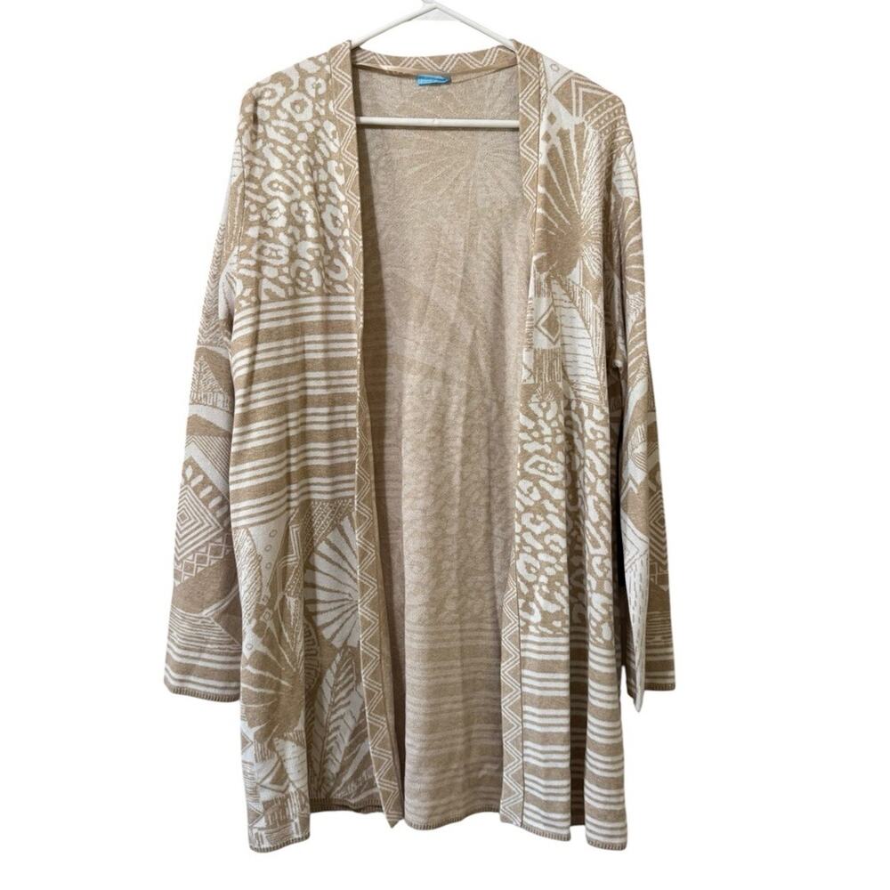 J McLaughlin Open Front Women Size XL Open Front Cardigan Sweater Coastal City